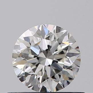 0.45 Carat Round H VS2 VG EX GIA Natural Diamond