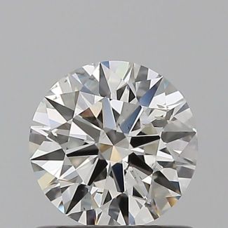 0.7 Carat Round H SI2 EX GIA Natural Diamond