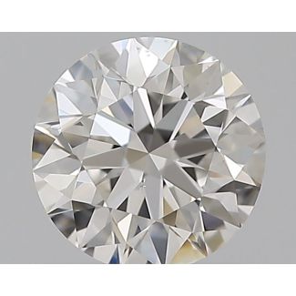 0.51 Carat Round F VS2 EX GIA Natural Diamond