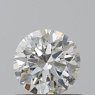 0.62 Carat Round H SI1 EX GIA Natural Diamond