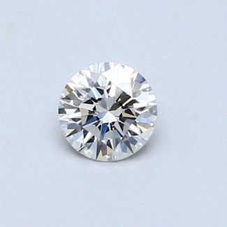 0.37 Carat Round E VVS1 VG EX GIA Natural Diamond