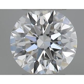 0.21 Carat Round D VVS2 EX GIA Natural Diamond