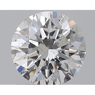 0.83 Carat Round E SI1 EX GIA Natural Diamond