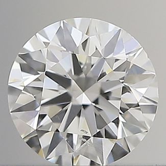 0.40 Carat Round G SI1 EX GIA Natural Diamond