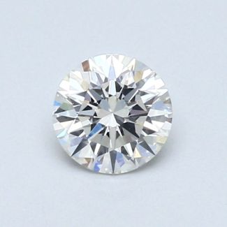 0.5 Carat Round F SI1 EX VG GIA Natural Diamond