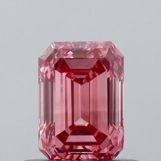 0.56 Carat Emerald Fancy Dark Reddish Red VVS2 - VG NONE Natural Diamond