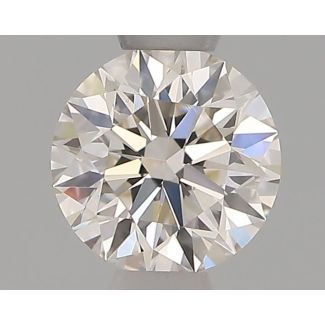 0.41 Carat Round H VS2 EX IGI Natural Diamond