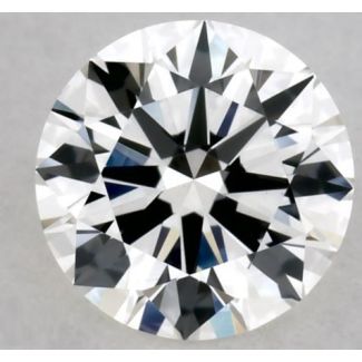 0.37 Carat Round H VS1 EX GIA Natural Diamond