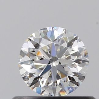 0.45 Carat Round F VS1 VG EX GIA Natural Diamond