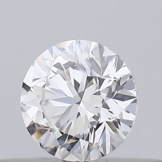 0.18 Carat Round E VVS2 EX GIA Natural Diamond