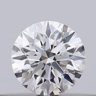 0.20 Carat Round D VS2 EX GIA Natural Diamond