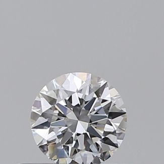 0.30 Carat Round D VVS2 EX VG GIA Natural Diamond