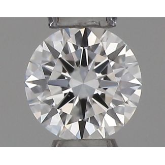 0.18 Carat Round D VVS1 EX VG GIA Natural Diamond