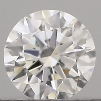 0.19 Carat Round D VVS2 EX GIA Natural Diamond