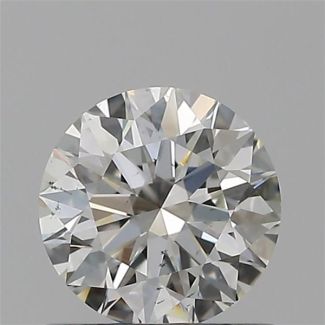 0.62 Carat Round H SI1 EX GIA Natural Diamond