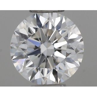 0.32 Carat Round F VVS1 EX VG GIA Natural Diamond