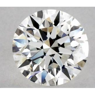 0.91 Carat Round H VVS2 EX GIA Natural Diamond