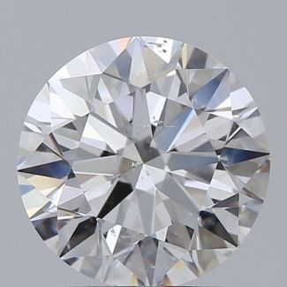 1.73 Carat Round D SI1 EX GIA Natural Diamond