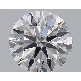 0.38 Carat Round D VVS1 EX GIA Natural Diamond