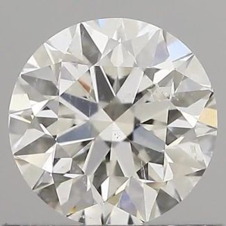 0.70 Carat Round H SI2 VG EX GIA Natural Diamond