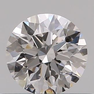 0.41 Carat Round E VVS2 EX GIA Natural Diamond