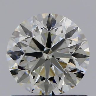 0.80 Carat Round K VVS1 GD VG EX GIA Natural Diamond