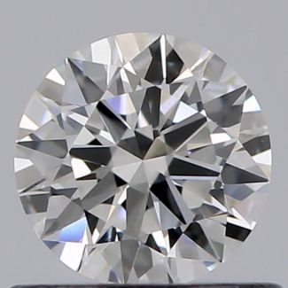 0.50 Carat Round F VVS2 EX GIA Natural Diamond