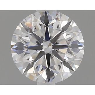 0.70 Carat Round D VS2 EX GIA Natural Diamond