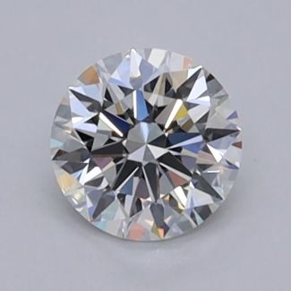 0.36 Carat Round F VVS1 EX GIA Natural Diamond