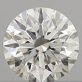 0.40 Carat Round H SI1 EX IGI Natural Diamond