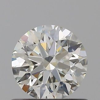 0.6 Carat Round H VVS2 EX IGI Natural Diamond