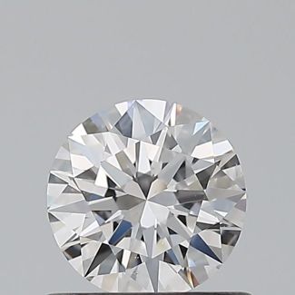 0.54 Carat Round D SI1 EX GIA Natural Diamond