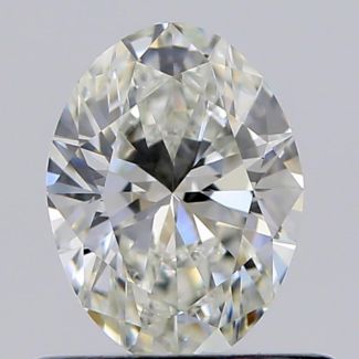 0.50 Carat Oval H VVS1 - VG GIA Natural Diamond