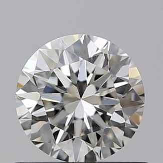 0.56 Carat Round I VVS1 VG EX GIA Natural Diamond