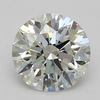 0.51 Carat Round H VVS1 EX GIA Natural Diamond