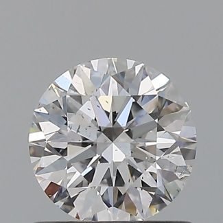 0.7 Carat Round D SI1 EX GIA Natural Diamond