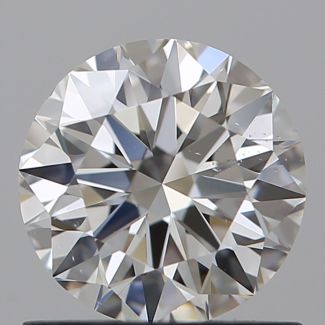 0.9 Carat Round F VS2 EX GIA Natural Diamond