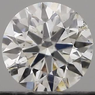 0.34 Carat Round F SI2 EX GIA Natural Diamond