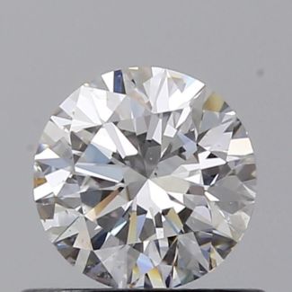 0.50 Carat Round E VS2 EX GIA Natural Diamond