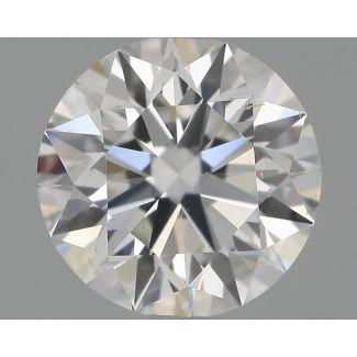 0.91 Carat Round E SI1 EX GIA Natural Diamond