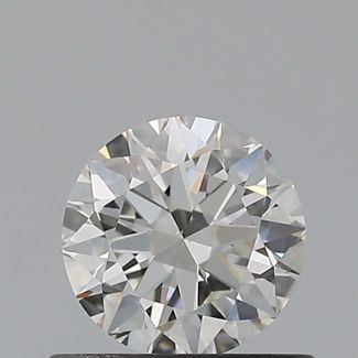 0.5 Carat Round H VS1 EX GIA Natural Diamond