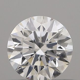 0.43 Carat Round E VVS2 EX GIA Natural Diamond