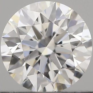 0.47 Carat Round D VVS2 EX GIA Natural Diamond