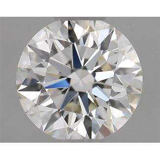 0.35 Carat Round H VVS1 EX IGI Natural Diamond