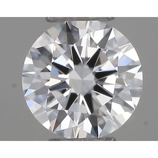 0.19 Carat Round D VVS2 EX GIA Natural Diamond