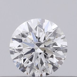 0.26 Carat Round D SI1 EX VG GIA Natural Diamond