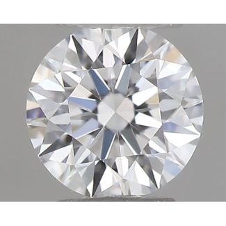 0.18 Carat Round E VVS2 EX GIA Natural Diamond