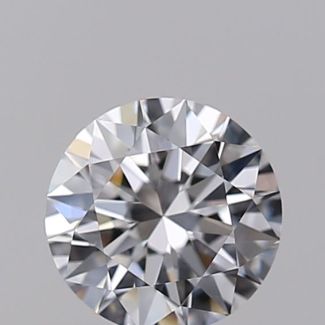 0.34 Carat Round D VVS2 EX GIA Natural Diamond