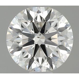 0.57 Carat Round G SI1 EX GIA Natural Diamond