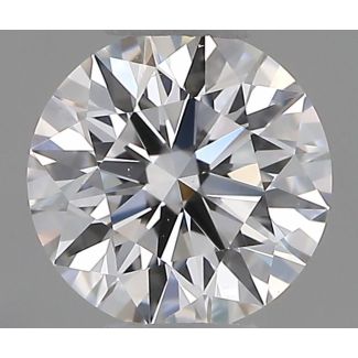 0.5 Carat Round D VS2 EX GIA Natural Diamond